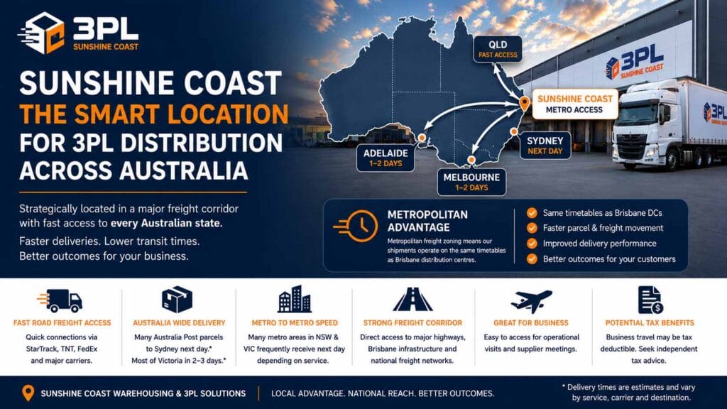 Why 3PL Sunshine Coast Ideal Location